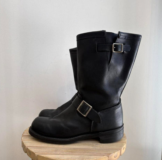 Black biker boots