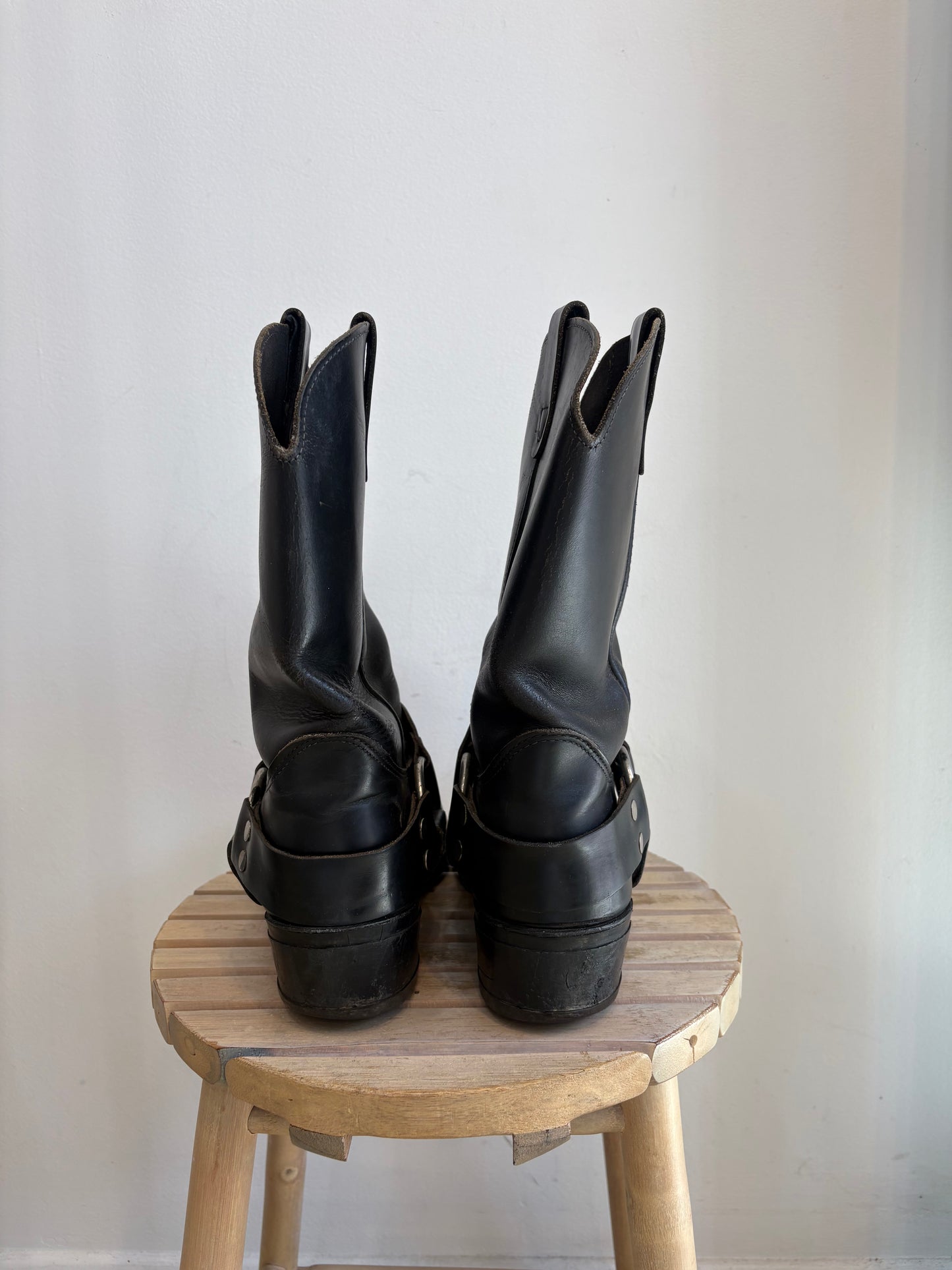 Black biker boots