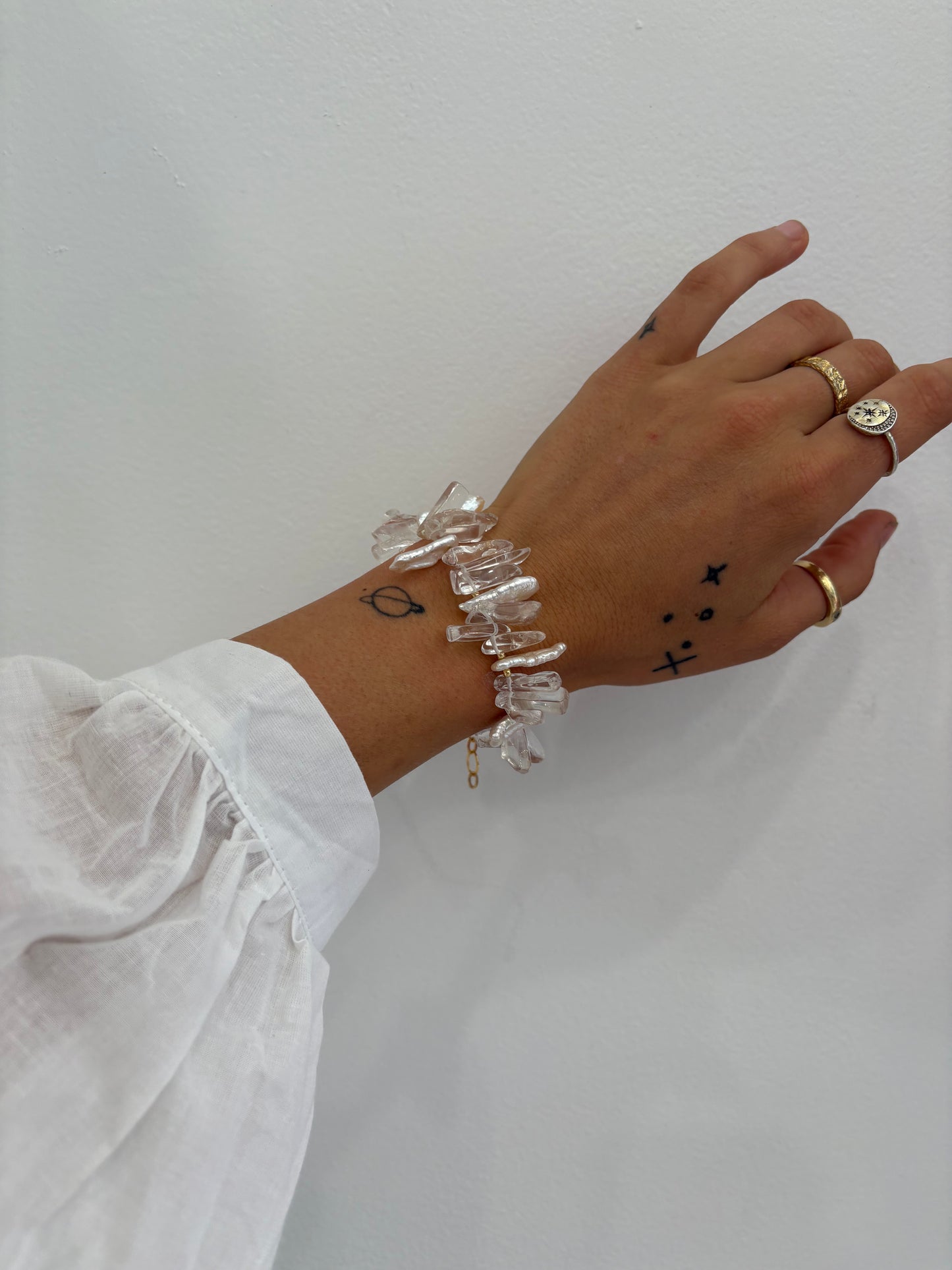 The Biwa and Crystal Bracelet