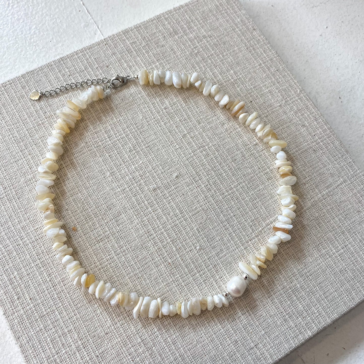 Freshwater Pearl and Shell Beaded Necklace