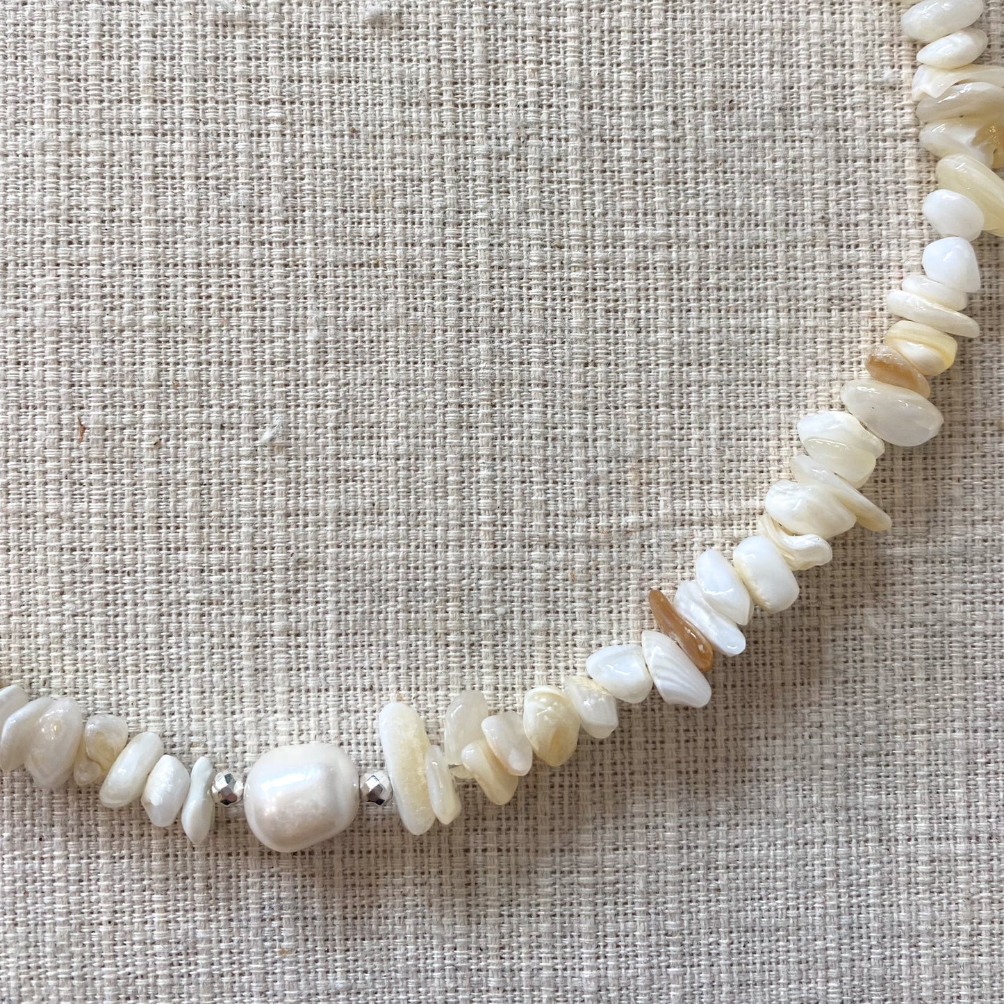 Freshwater Pearl and Shell Beaded Necklace