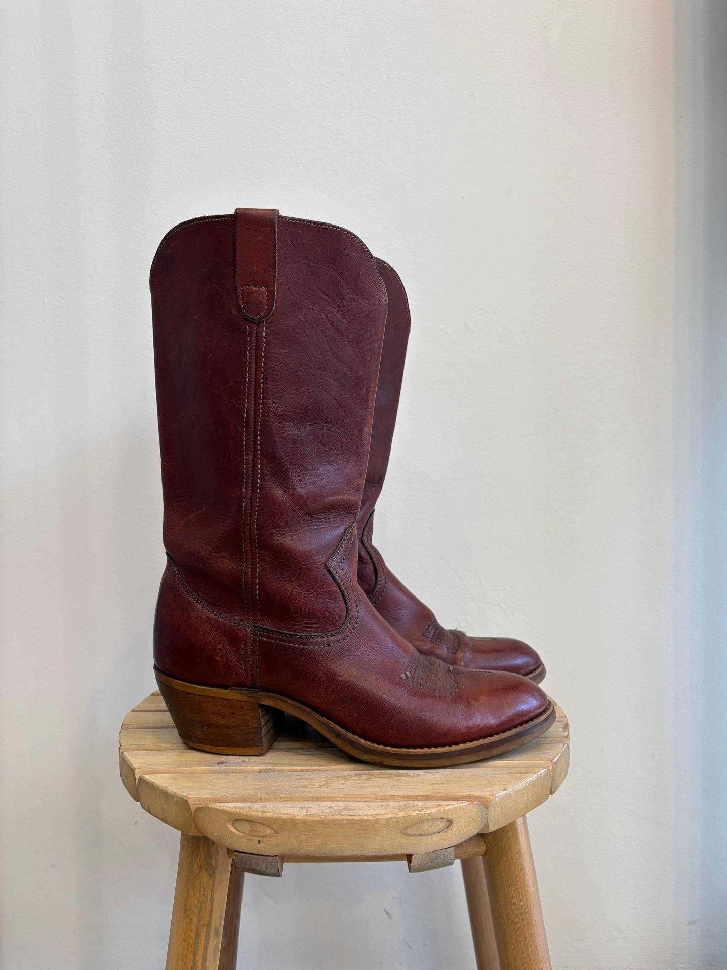 Burgundy Cowboy Boots