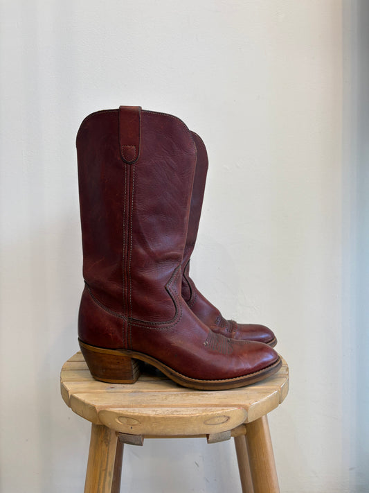 Burgundy Cowboy Boots
