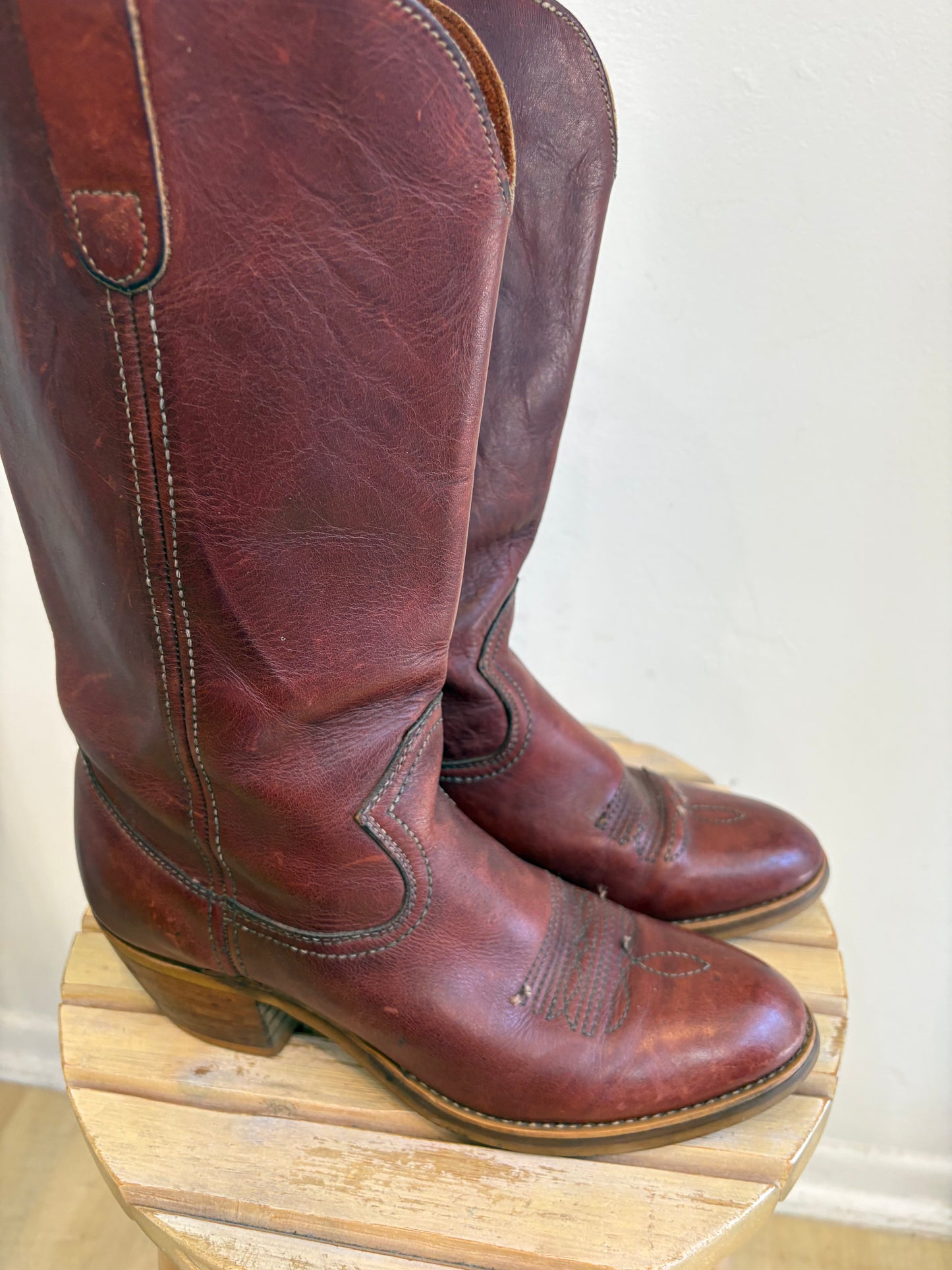Burgundy Cowboy Boots