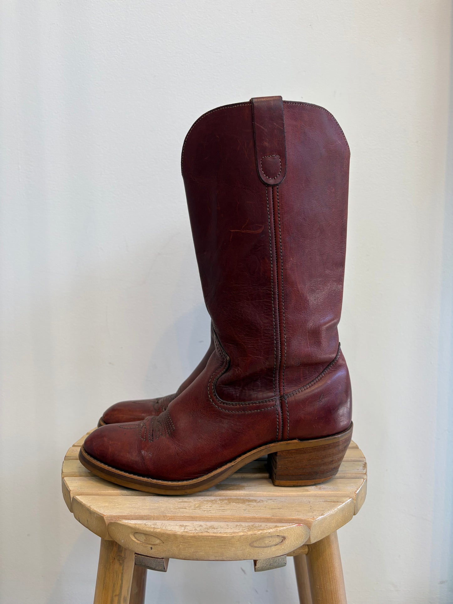 Burgundy Cowboy Boots