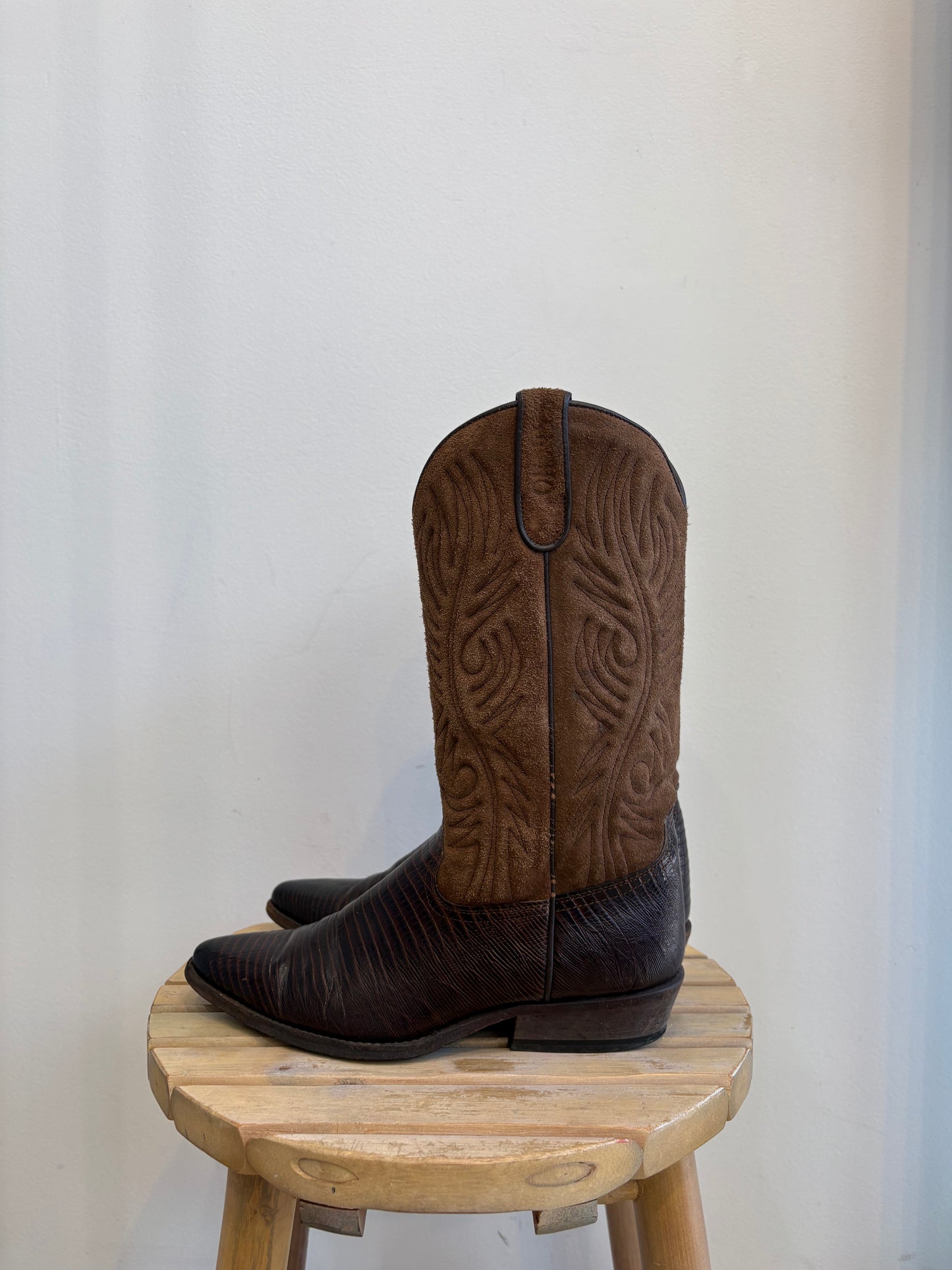 Sancho Brown Suede Cowboy boots