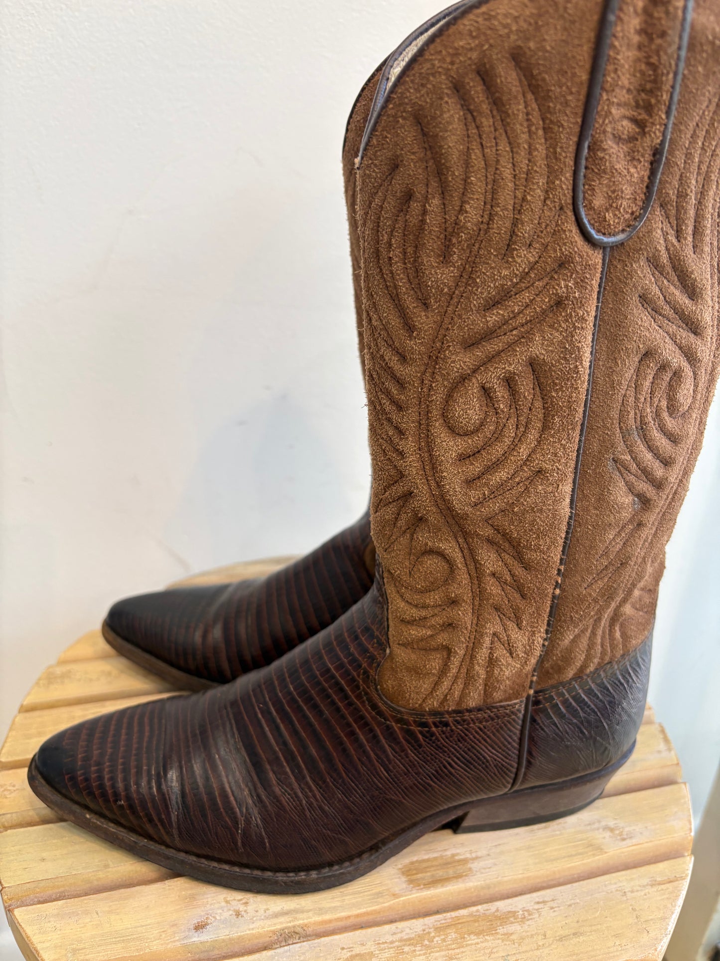 Sancho Brown Suede Cowboy boots