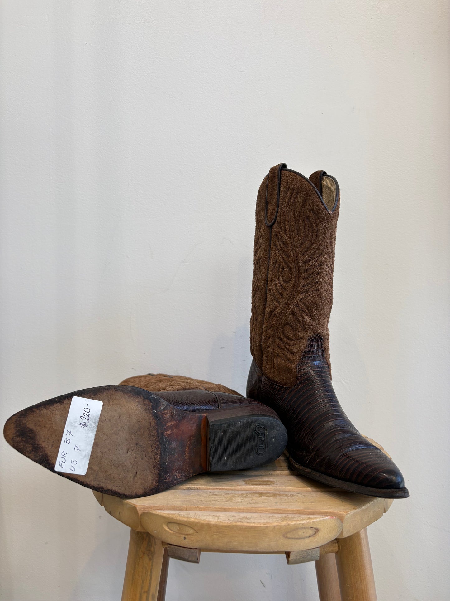 Sancho Brown Suede Cowboy boots