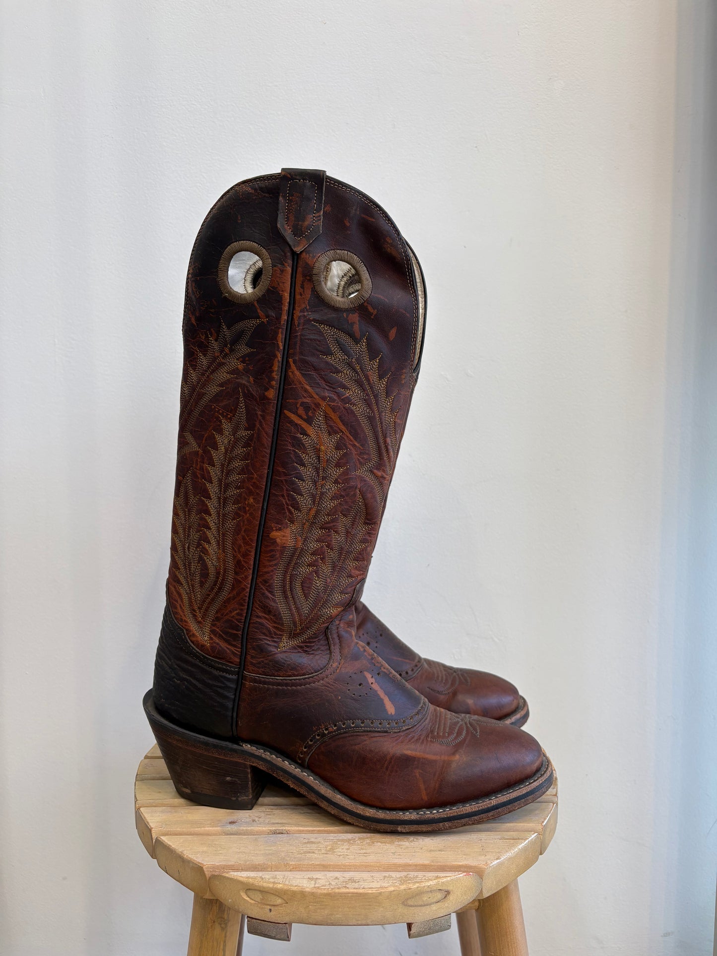 Brown Leather Cowboy Boots