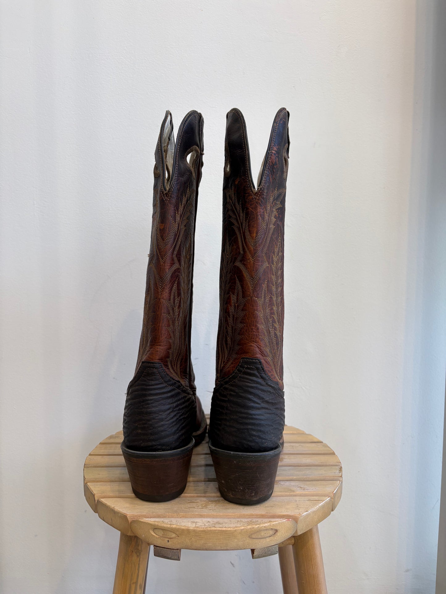 Brown Leather Cowboy Boots