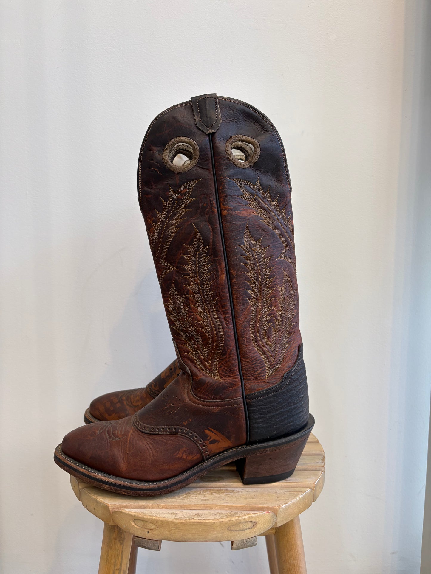 Brown Leather Cowboy Boots
