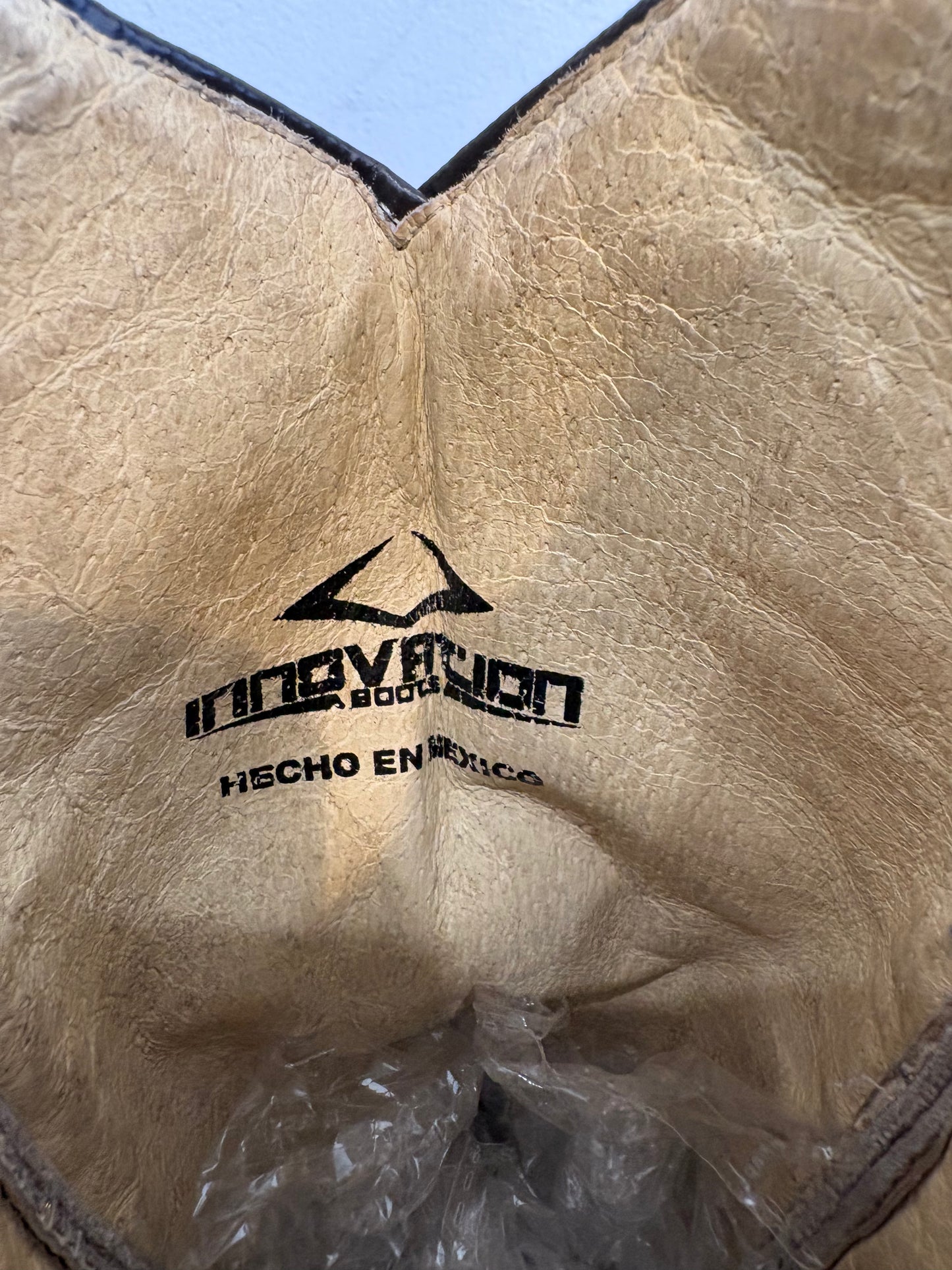 Tan/Gold Leather Cowboy Boots