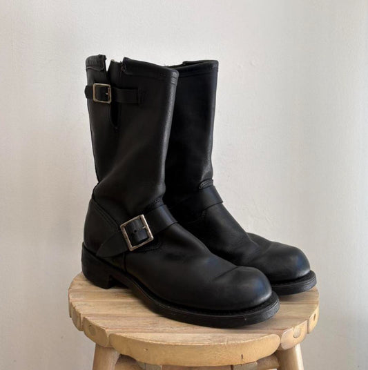 Black biker boots