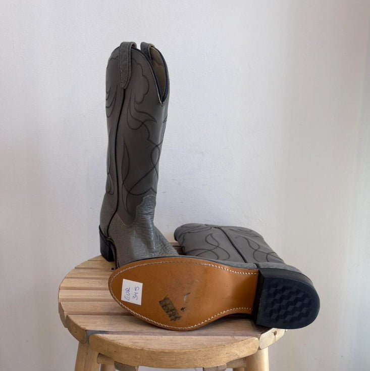 Grey/silver cowgirl boots