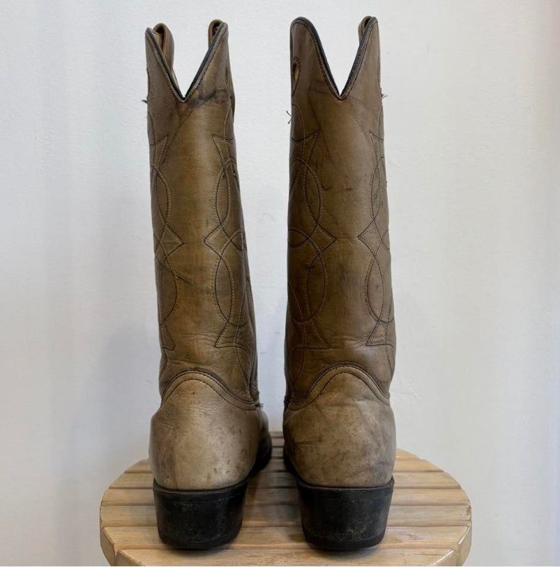 Cream western boots