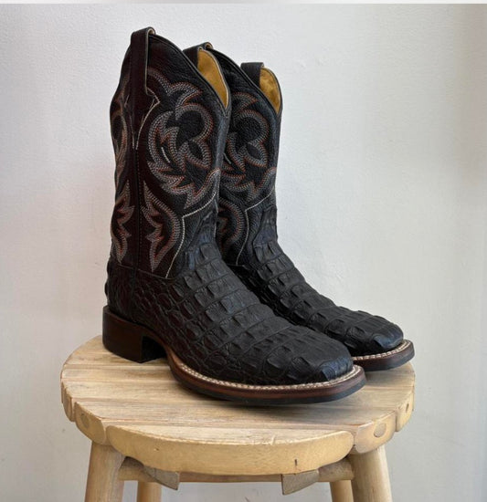 Black western boots