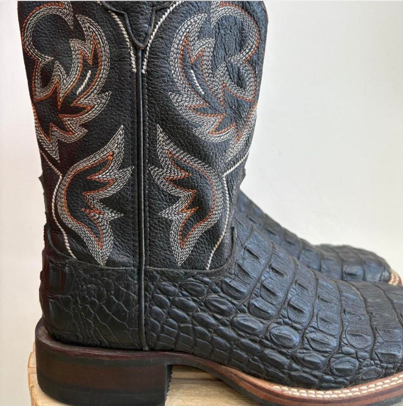 Black western boots