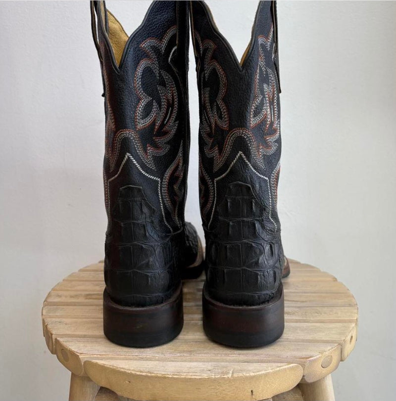 Black western boots