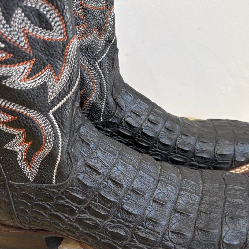Black western boots