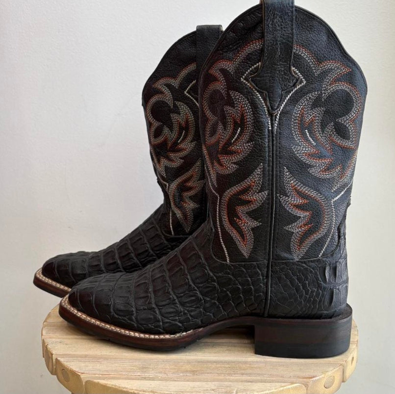 Black western boots