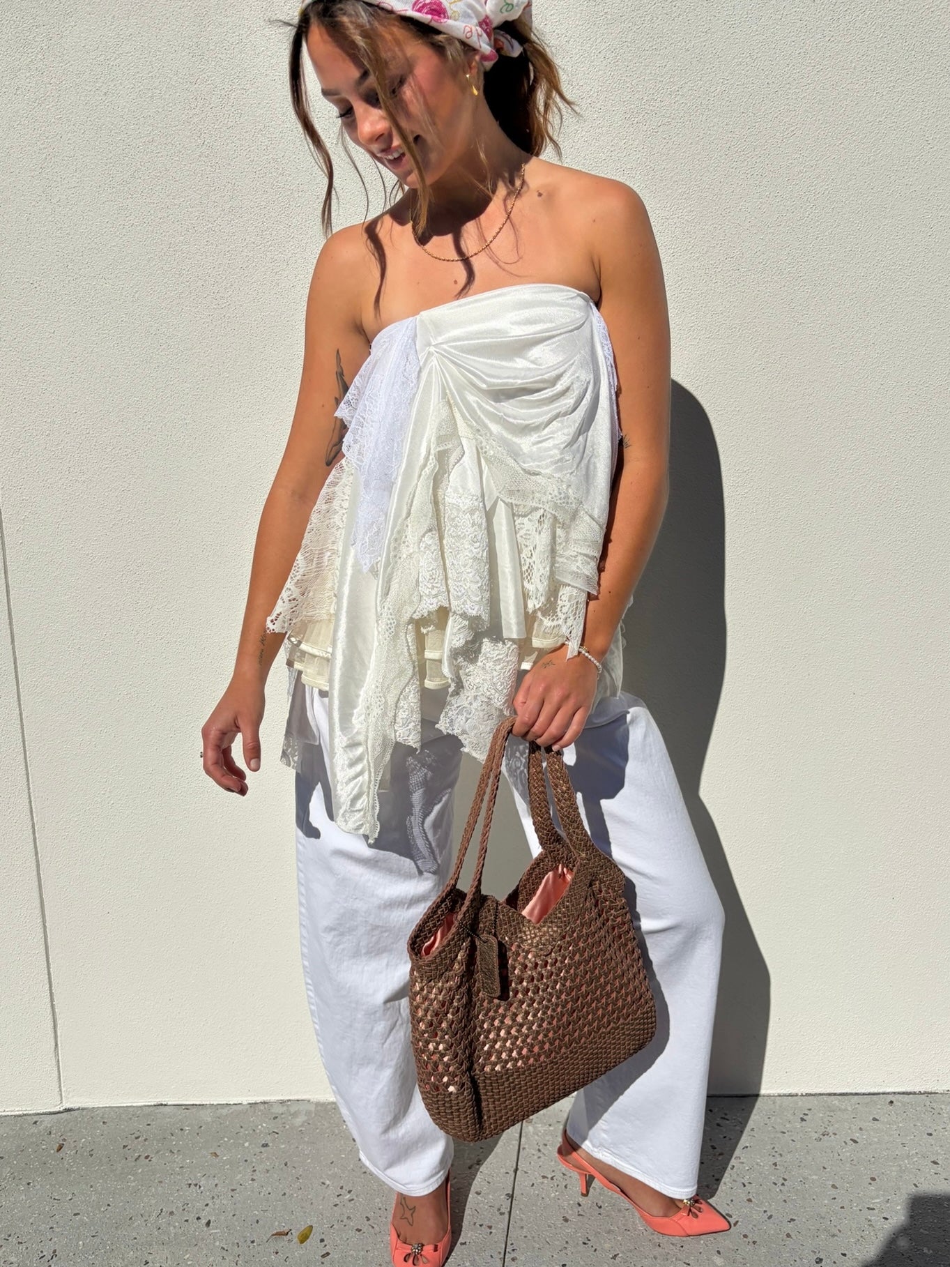The Gigi Lace Skirt/Top in White