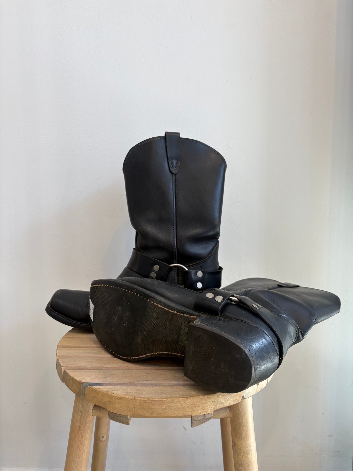 Black biker boots