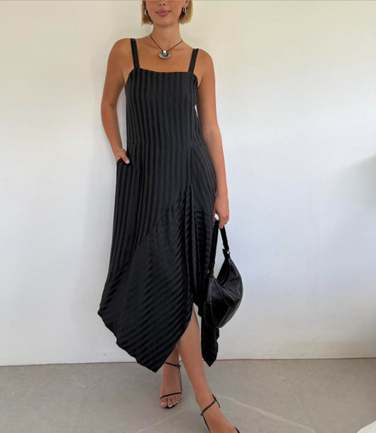 Vintage Midi Drop Waist Dress