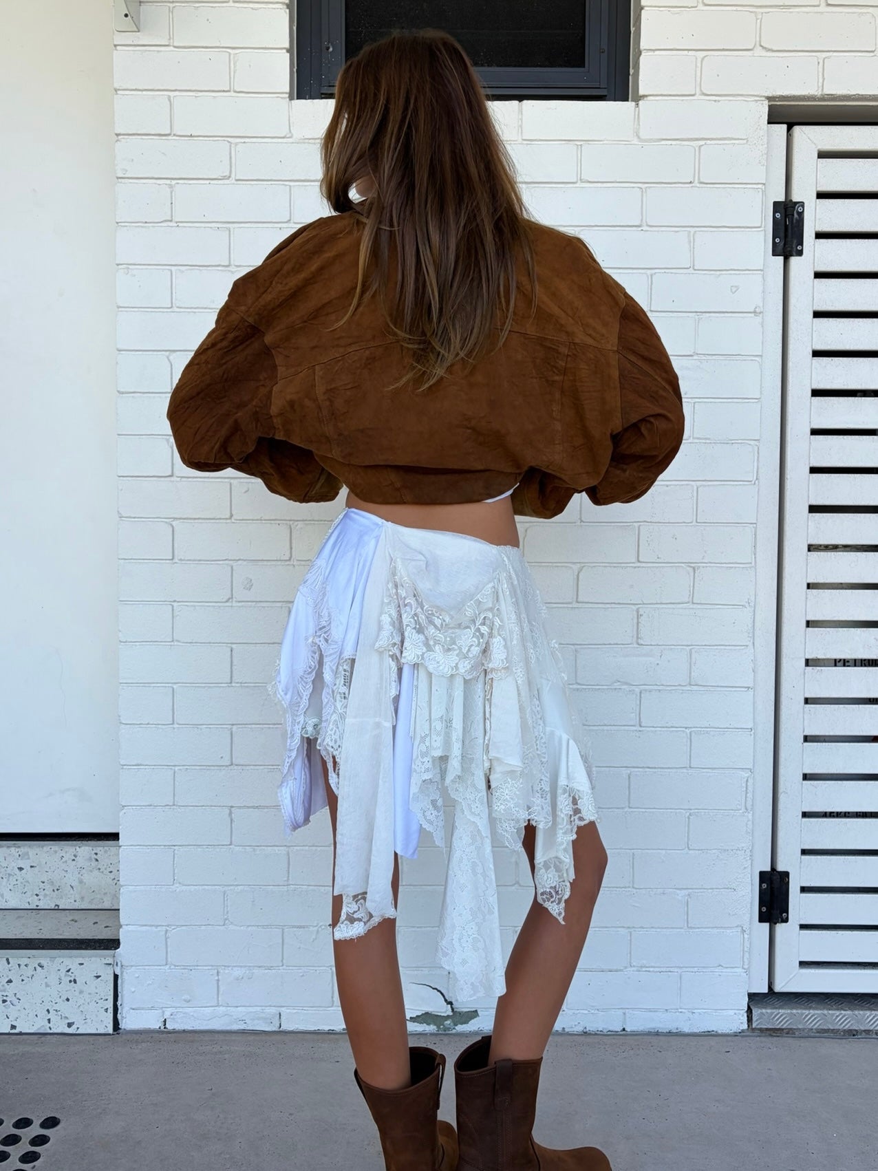 The Gigi Lace Skirt/Top in White