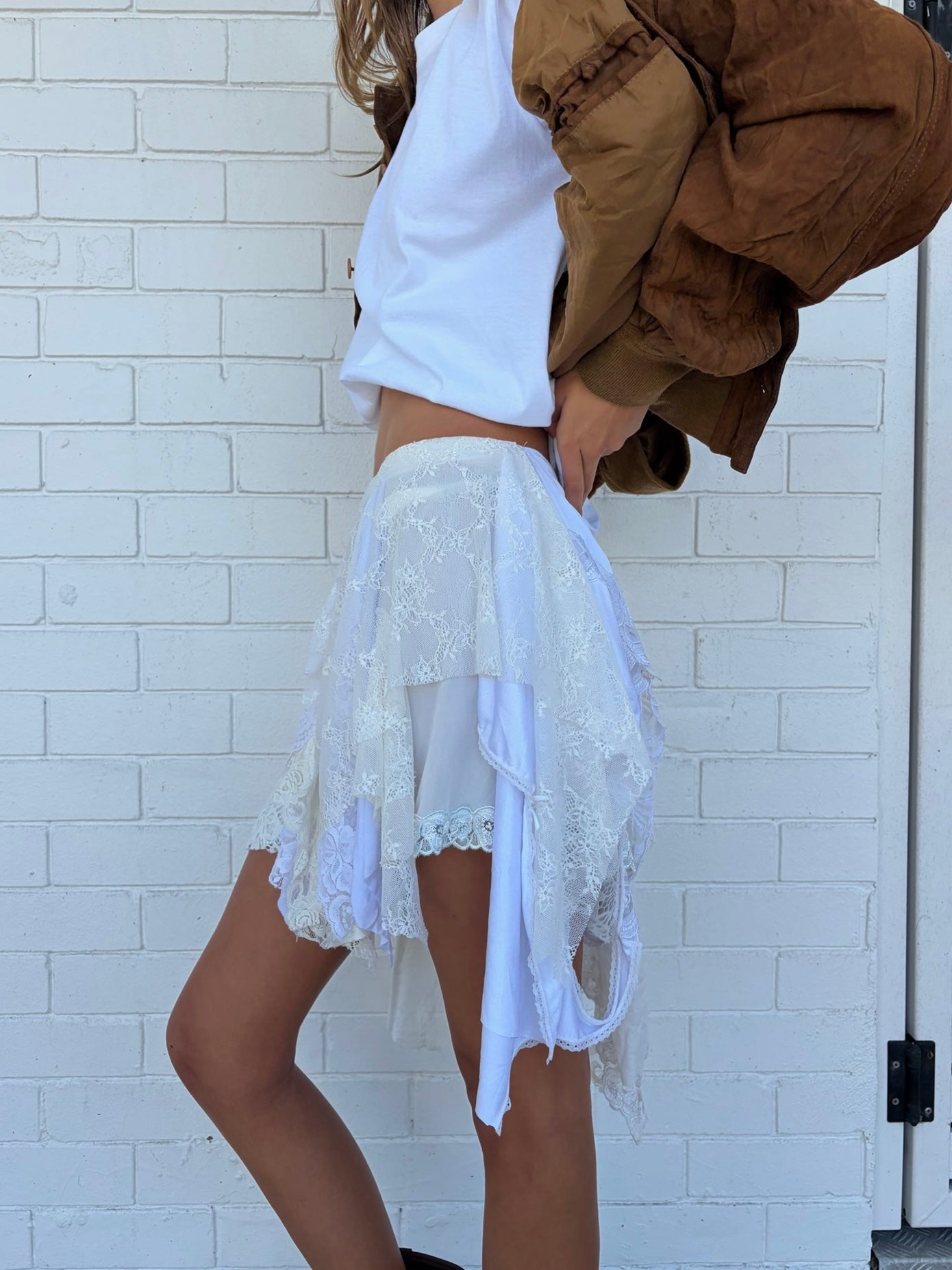 The Gigi Lace Skirt/Top in White