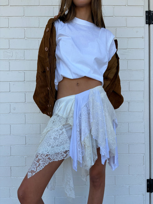 The Gigi Lace Skirt/Top in White
