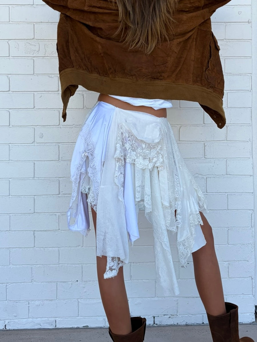 The Gigi Lace Skirt/Top in White