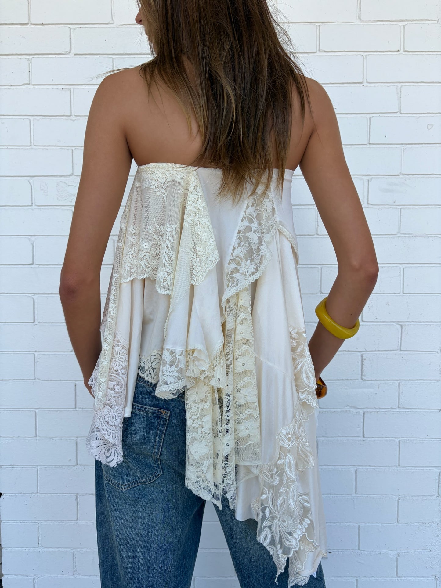 The Gigi Lace Skirt/Top in Cream