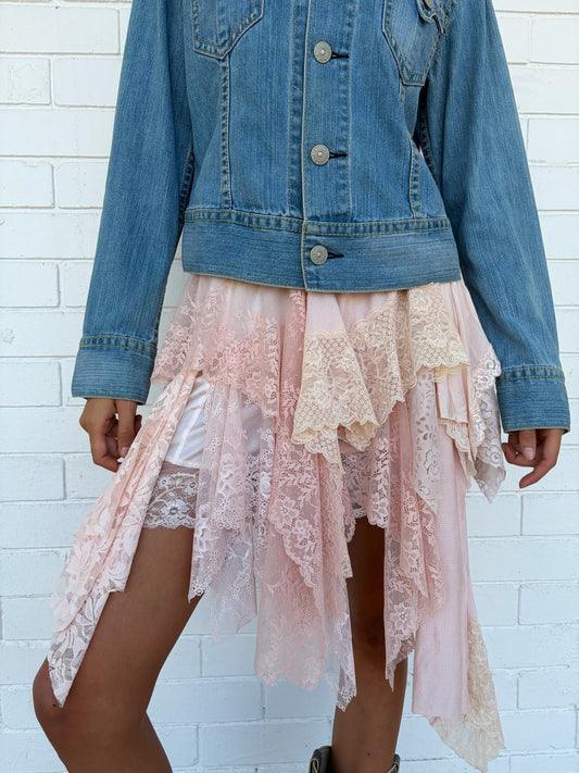 The Gigi Lace Skirt/Top in Blush
