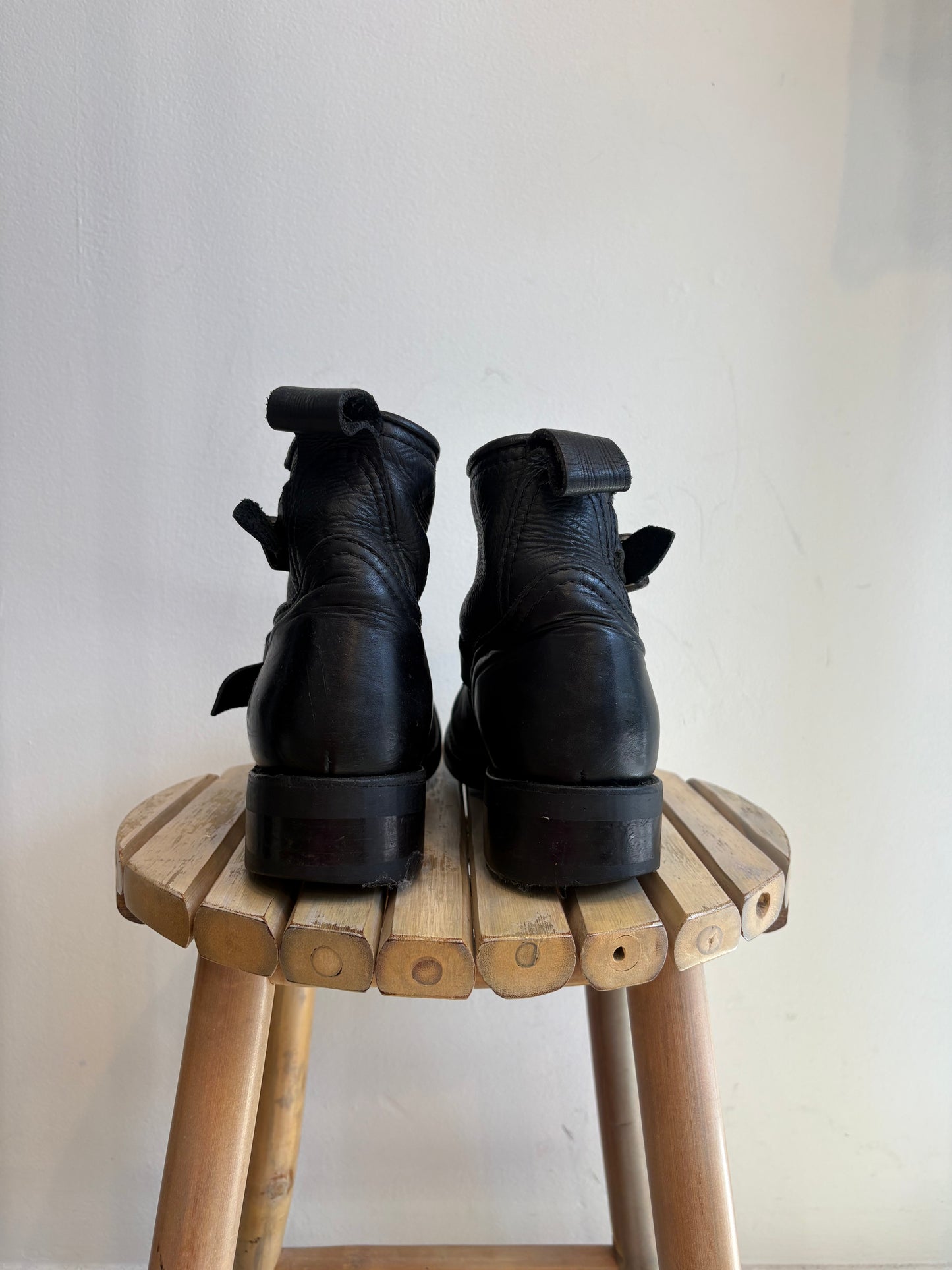 Black biker boots