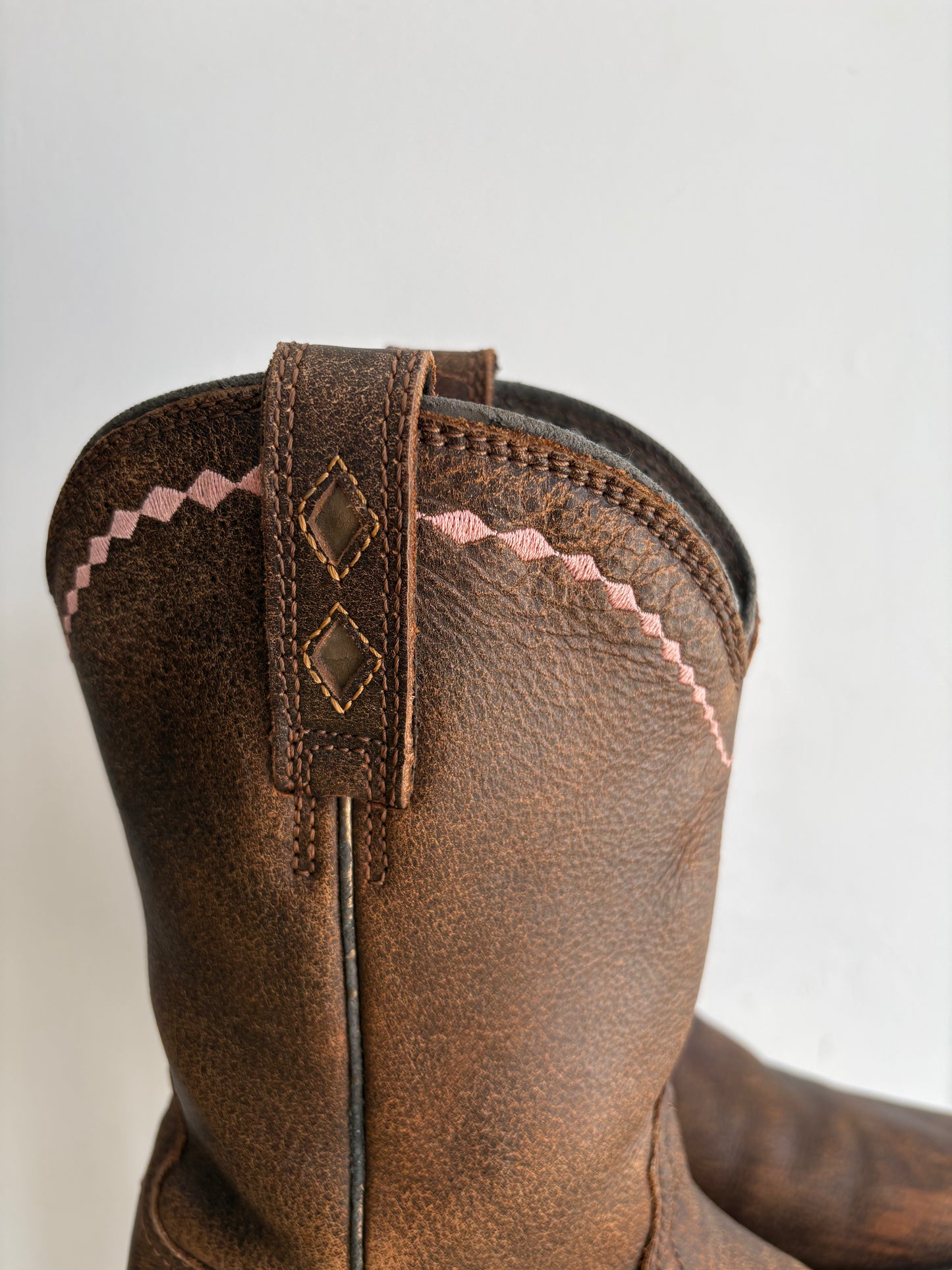 Faded brown ARIAT boots