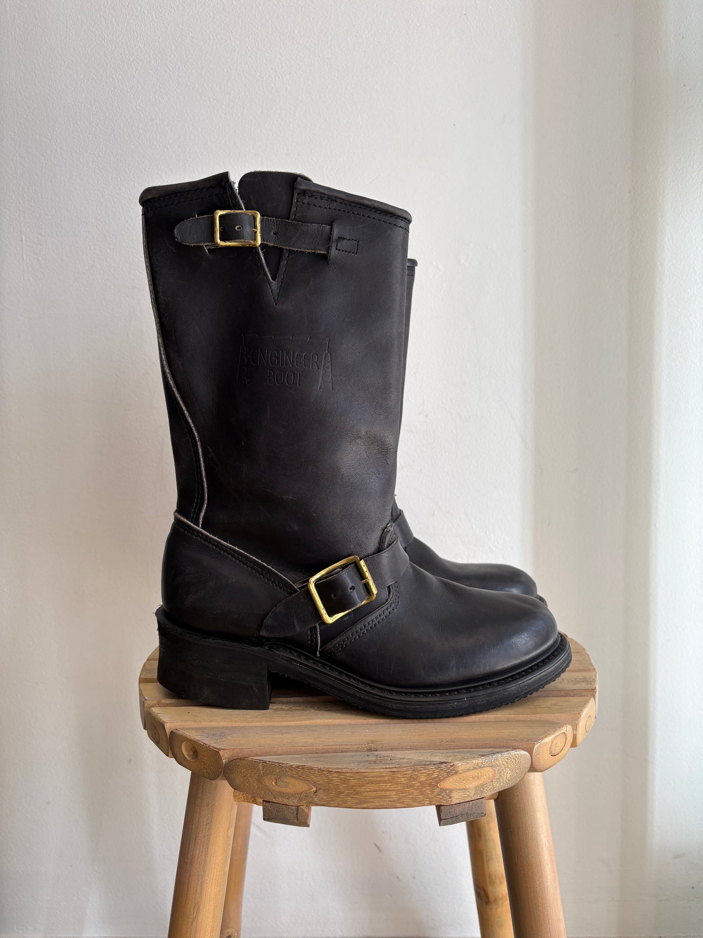 Black biker boots