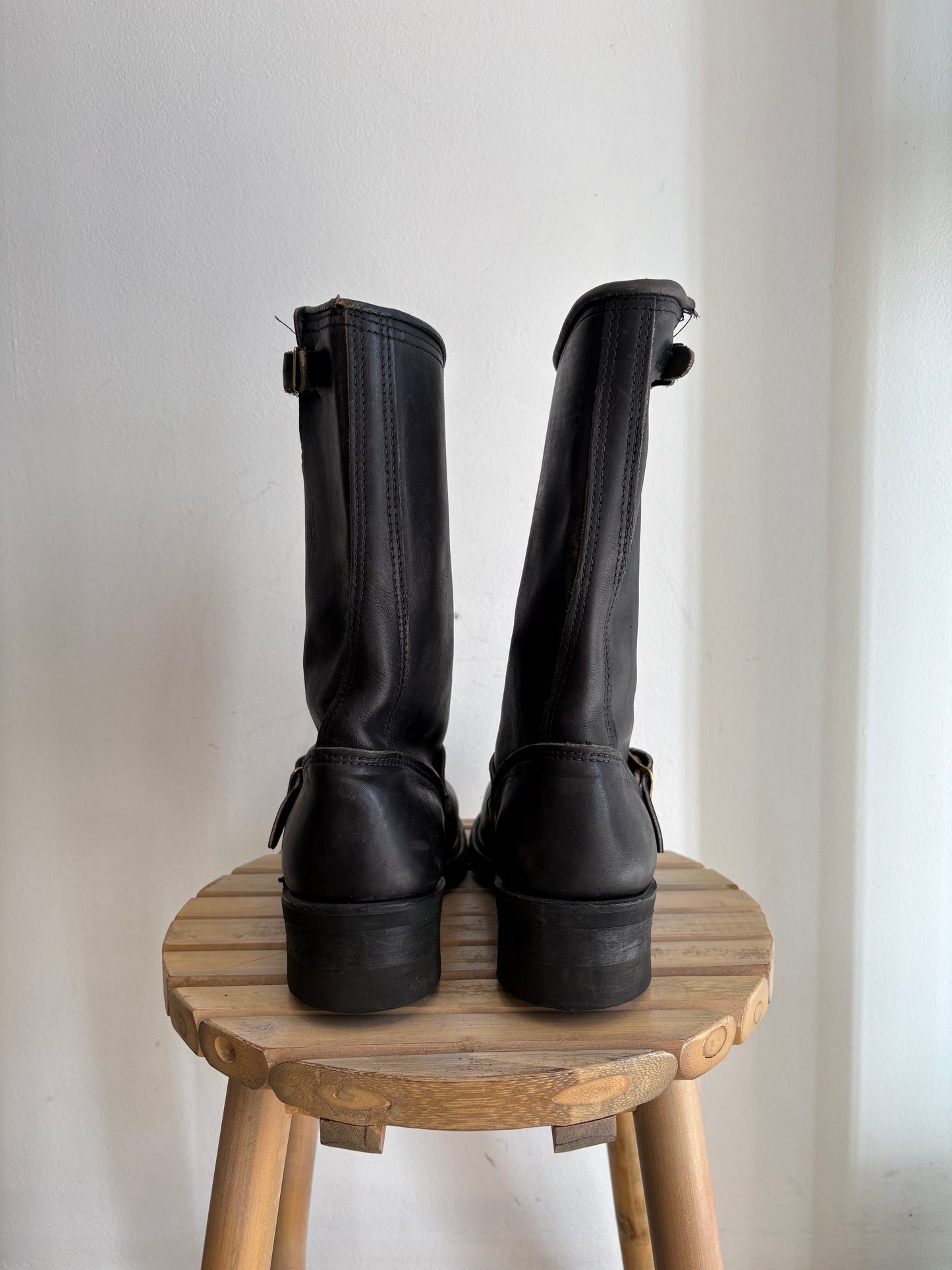 Black biker boots