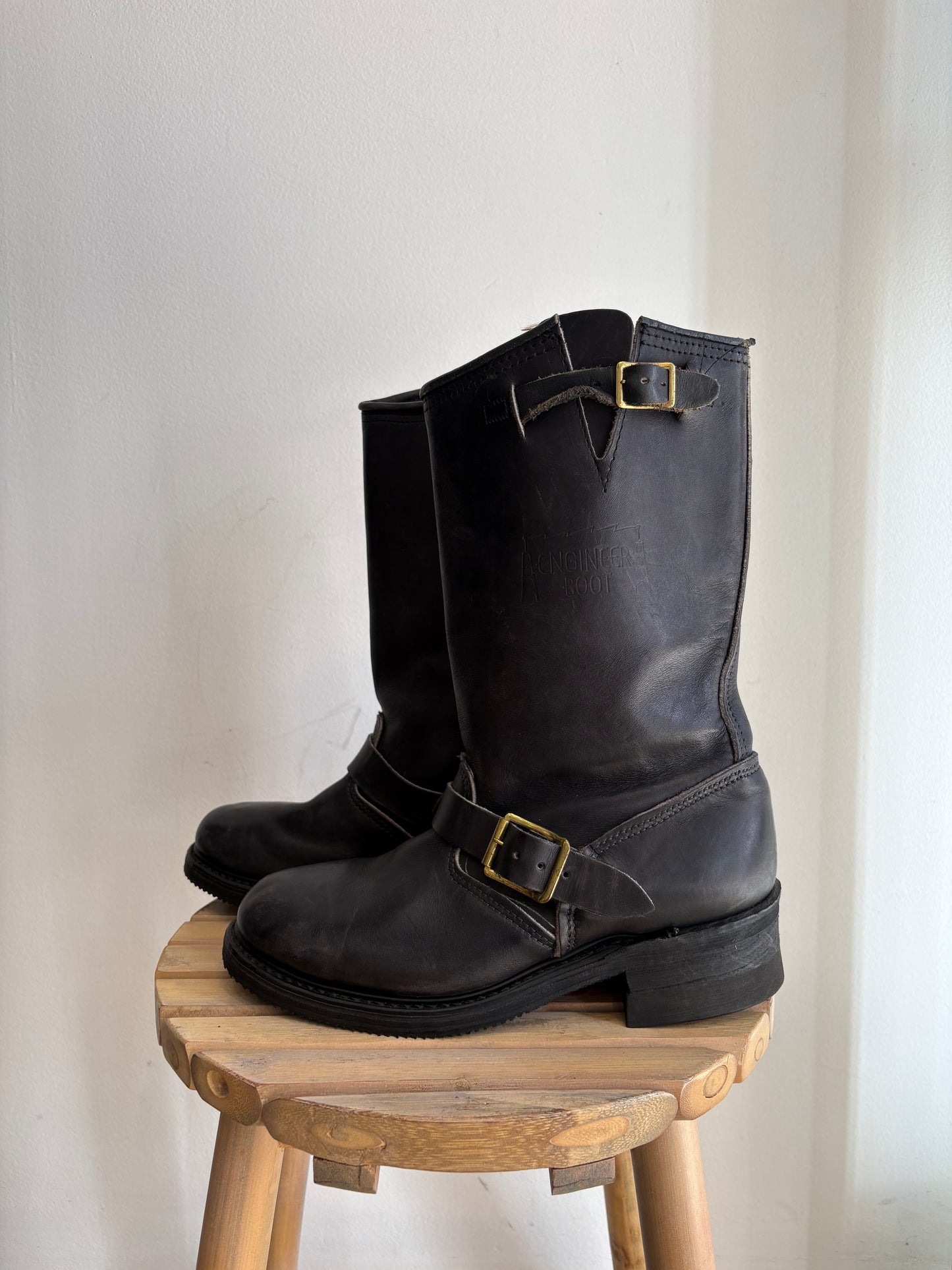 Black biker boots
