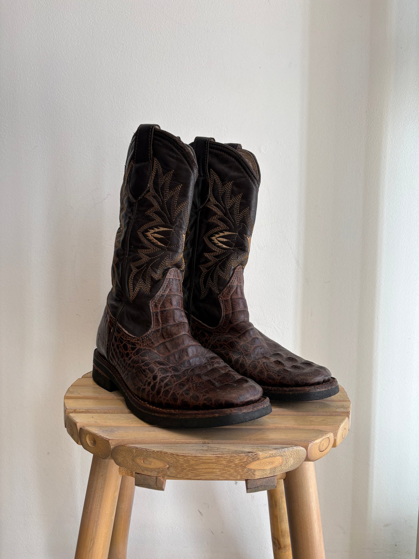 Genuine caimen boots