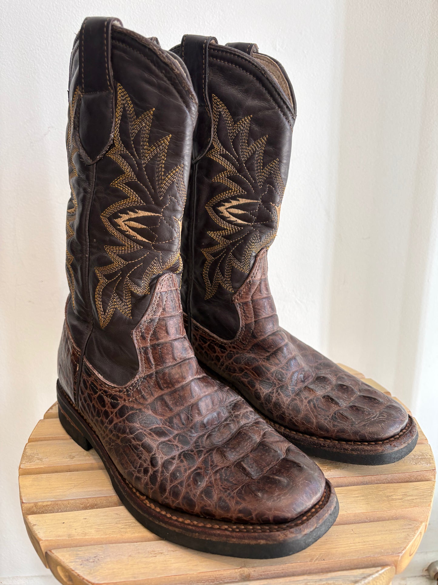 Genuine caimen boots