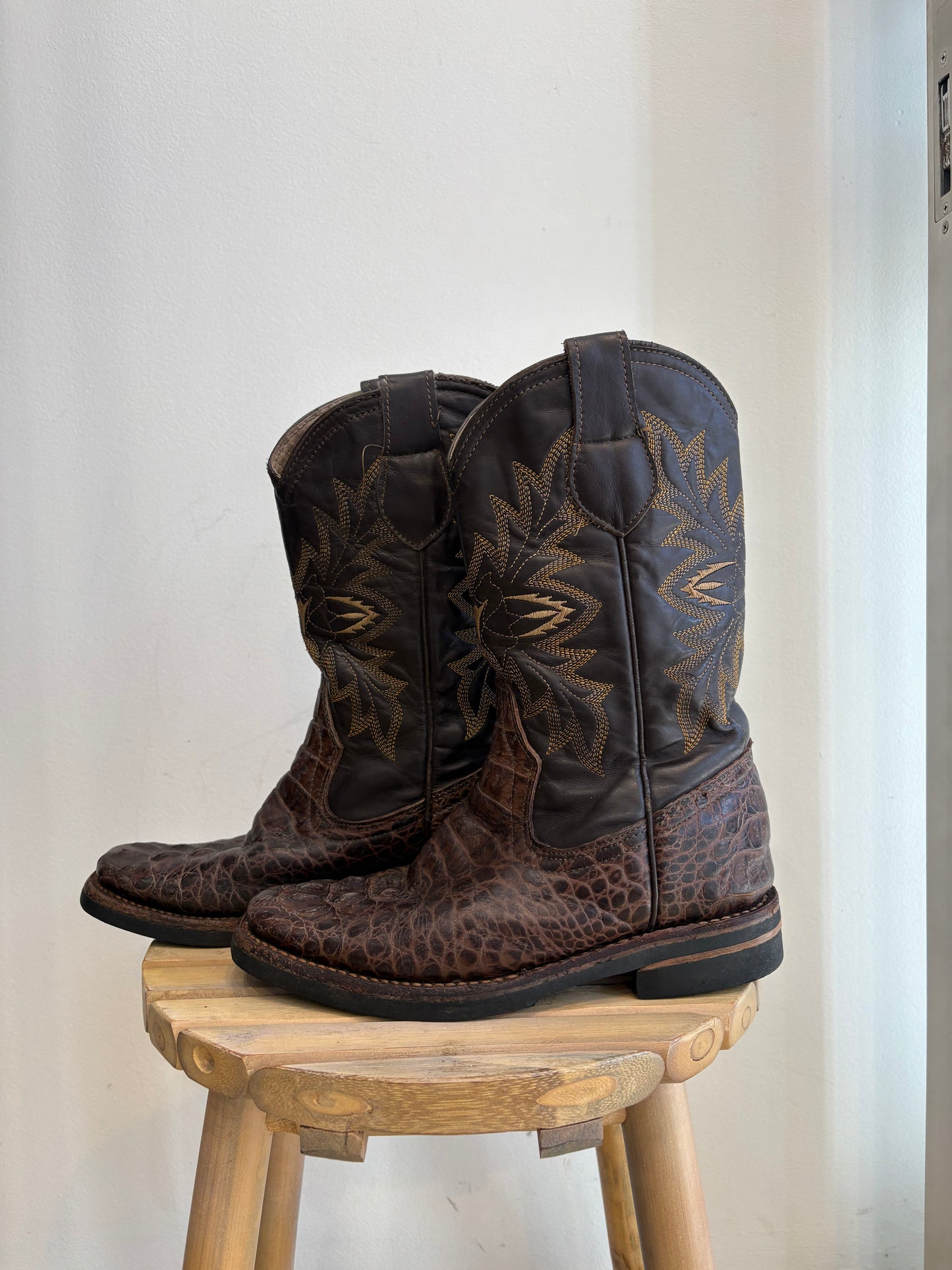Genuine caimen boots