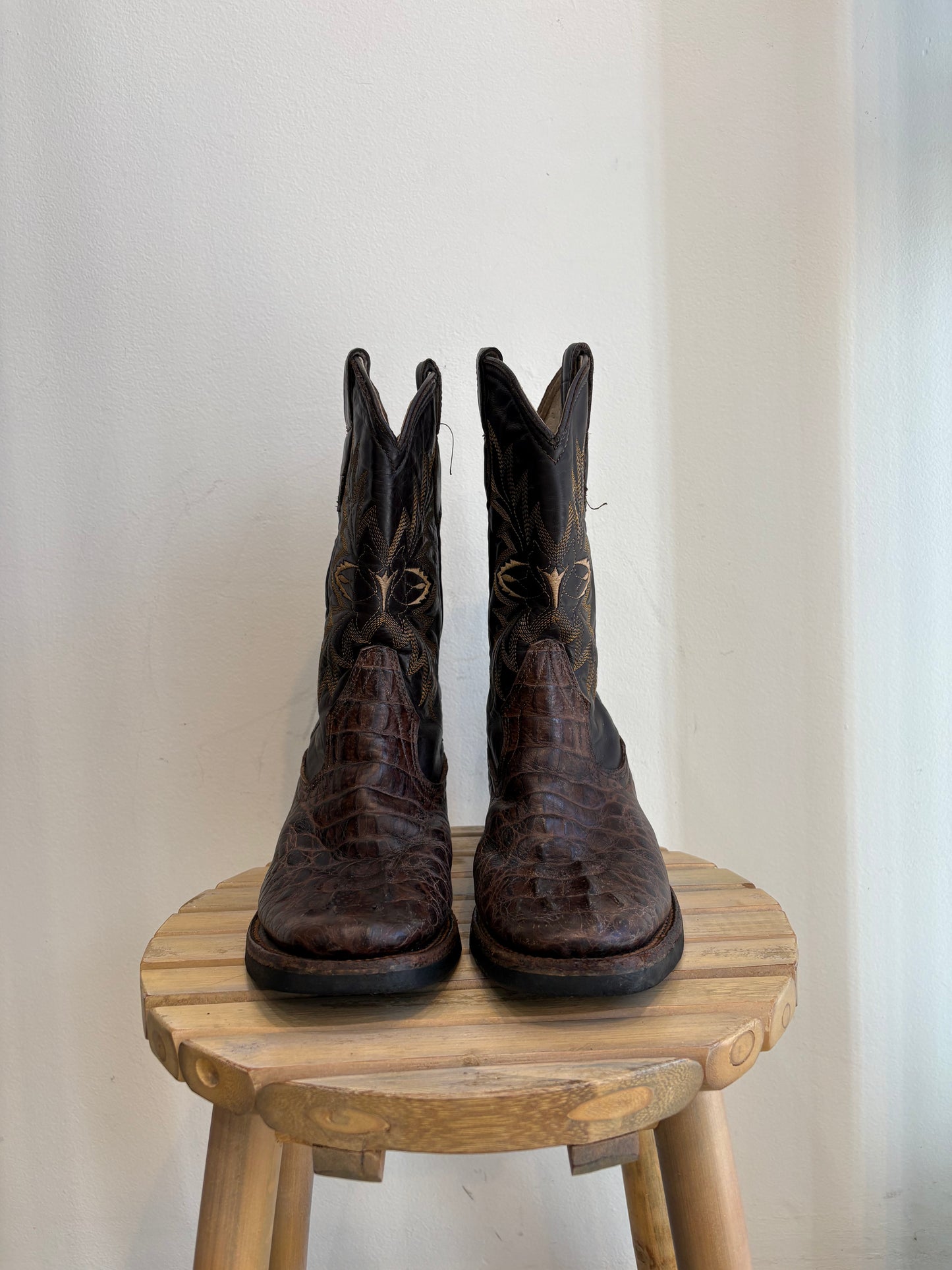 Genuine caimen boots