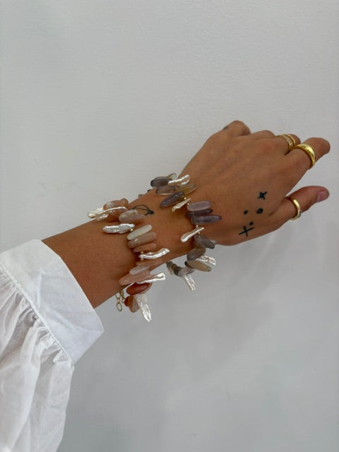 The Biwa and Crystal Bracelet