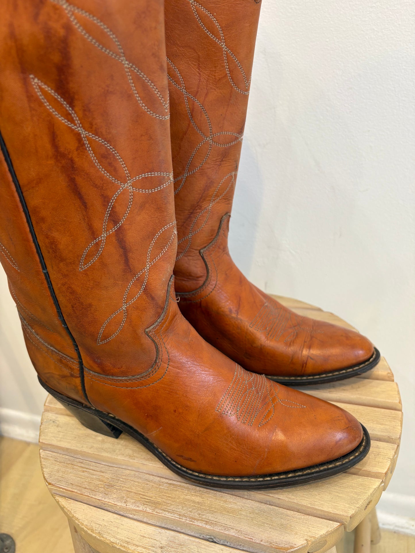 Burnt Orange Boots