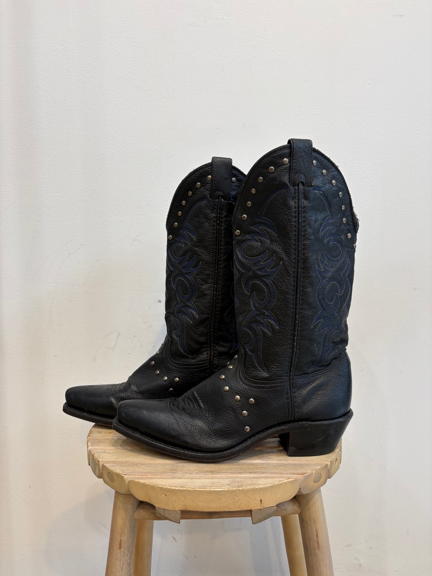 Black Studded Boots