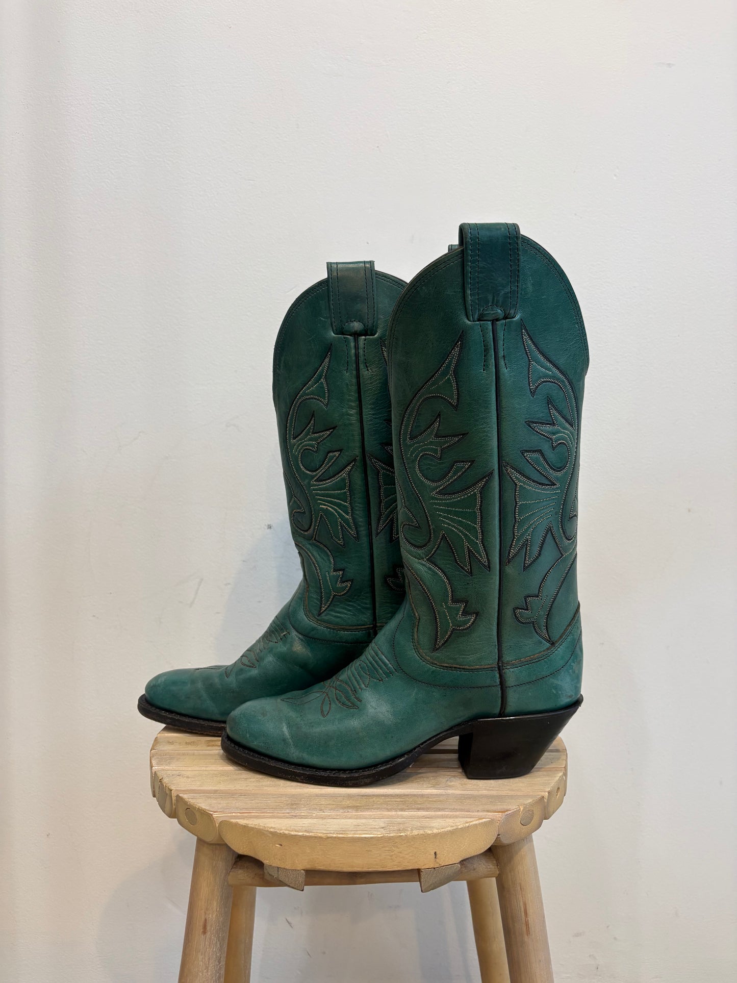 Dark Teal Boots