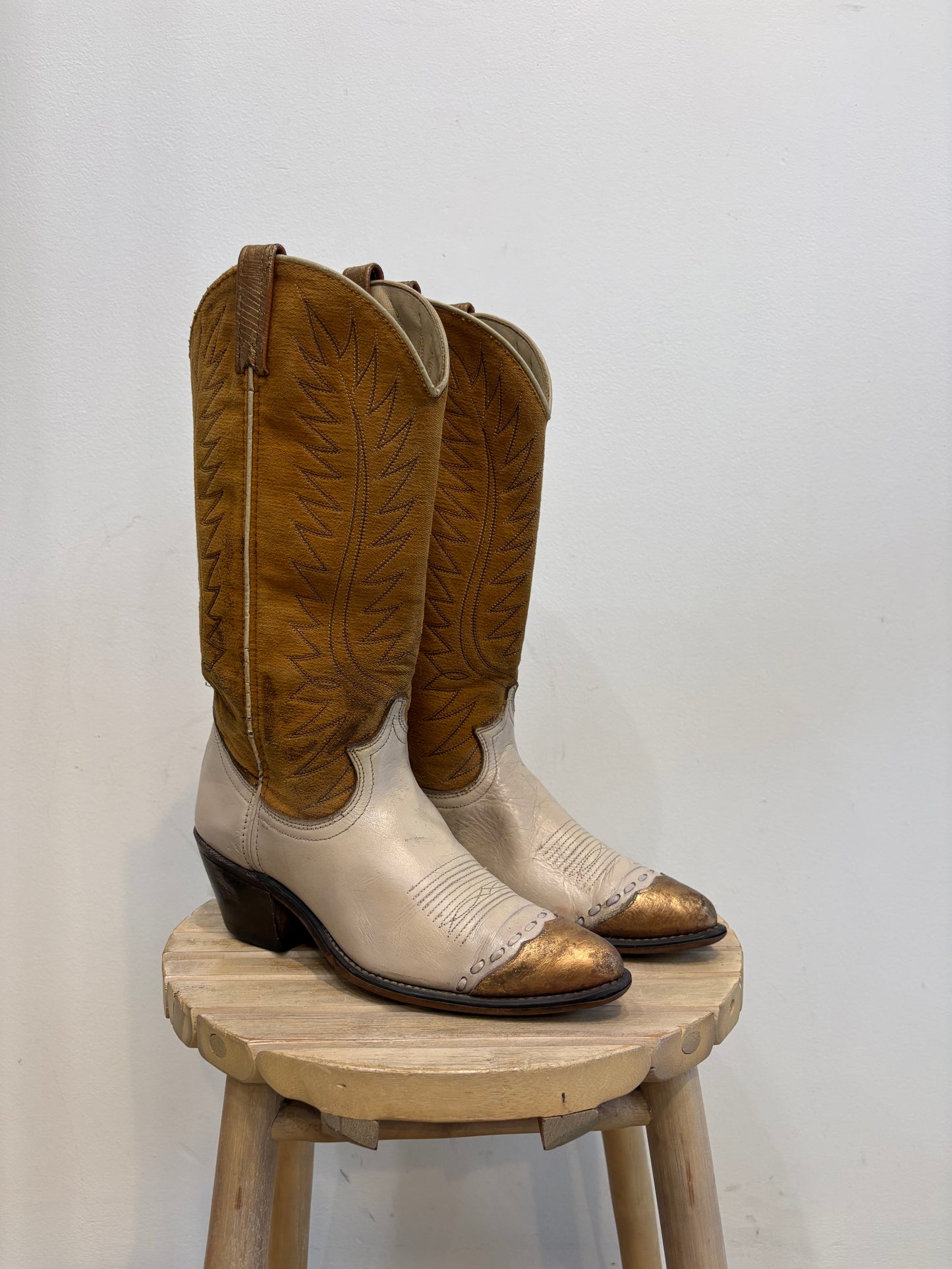 Mustard Western boots
