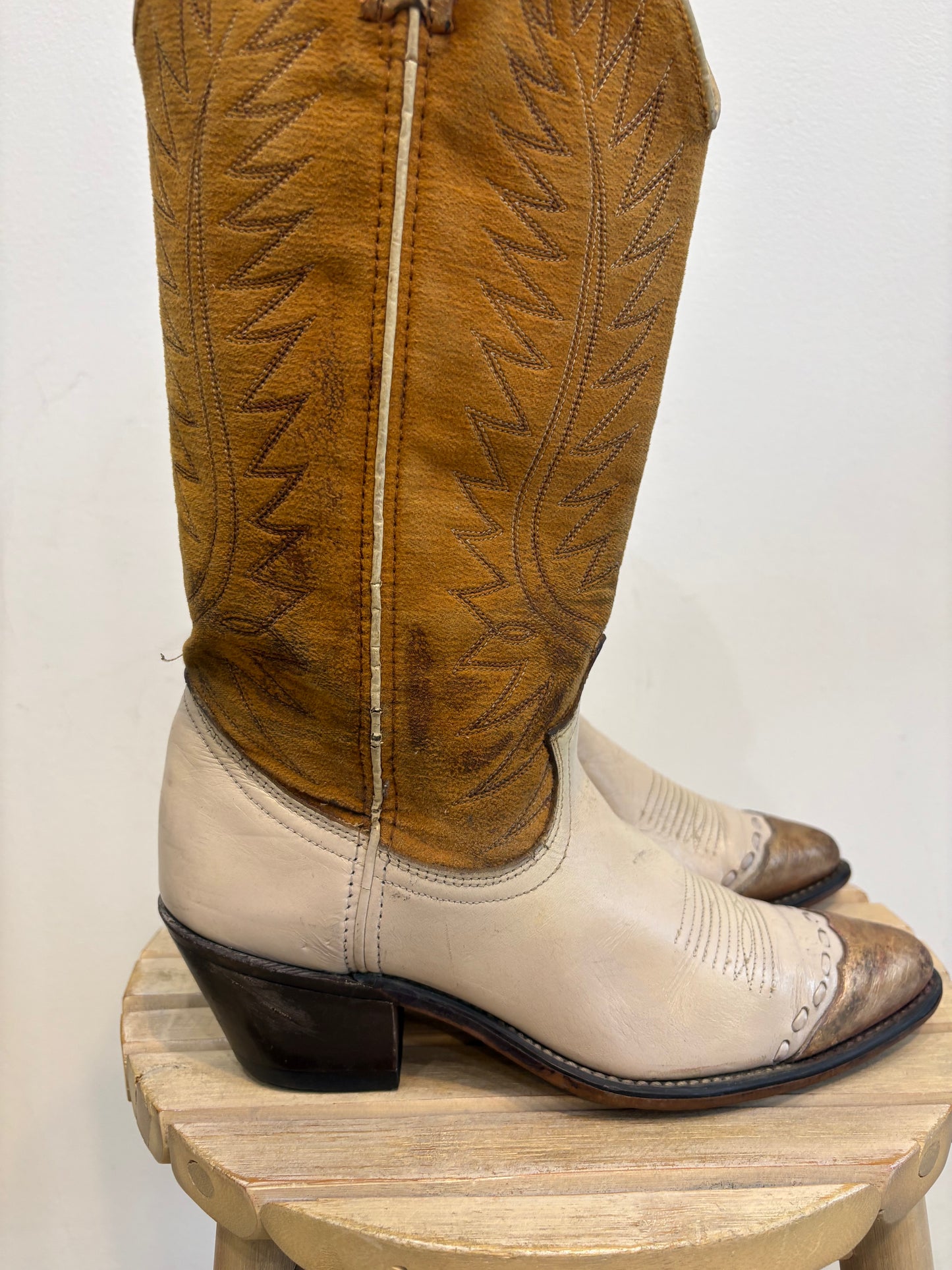 Mustard Western boots
