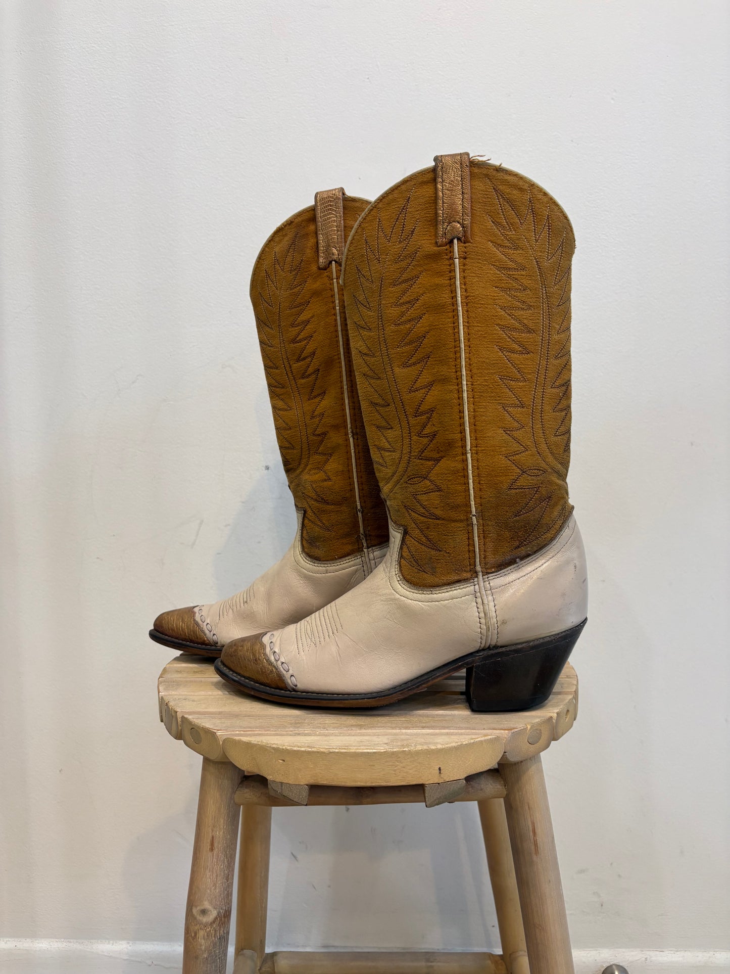 Mustard Western boots