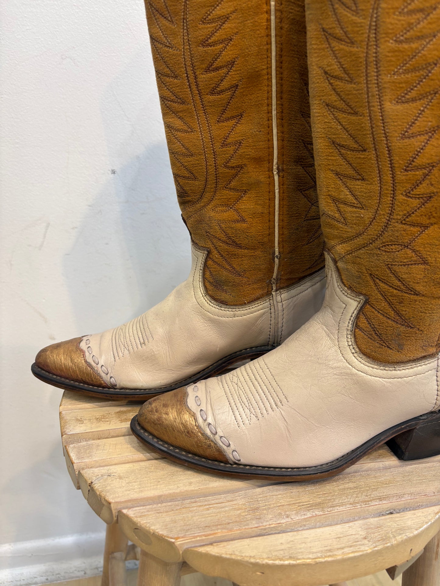 Mustard Western boots